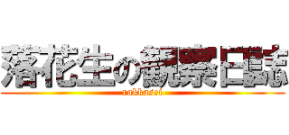 落花生の観察日誌 (rakkasei)