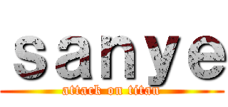 ｓａｎｙｅ (attack on titan)