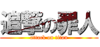 追撃の罪人 (attack on titan)