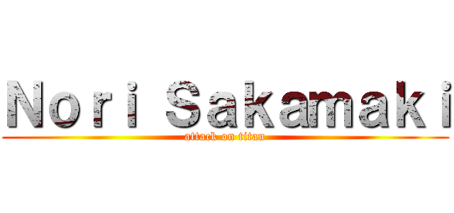 Ｎｏｒｉ Ｓａｋａｍａｋｉ (attack on titan)