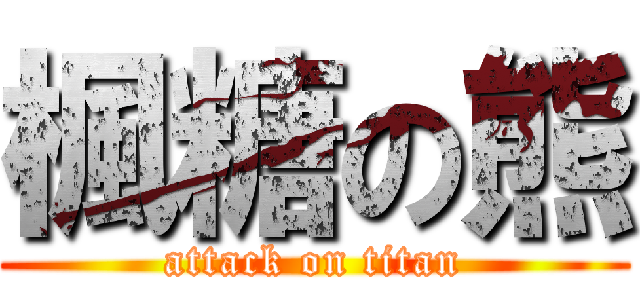 楓糖の熊 (attack on titan)