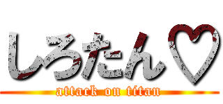 しろたん♡ (attack on titan)