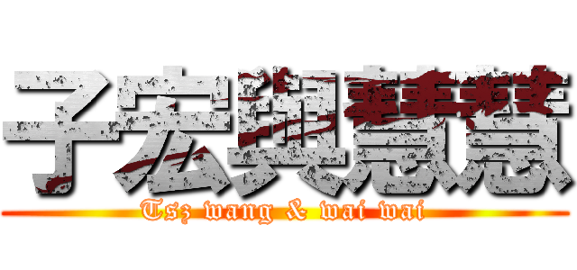 子宏與慧慧 (Tsz wang & wai wai)