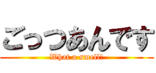 ごっつあんです (What a smell!)