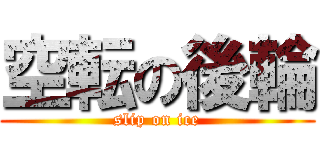 空転の後輪 (slip on ice)