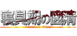 寝具期の図清 (attack on titan)