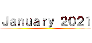 Ｊａｎｕａｒｙ ２０２１ ()