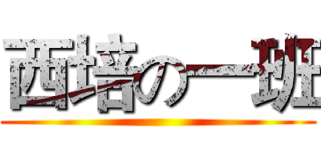 西培の一班 ()