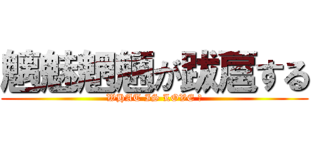 魑魅魍魎が跋扈する (WHAT IS LOVE ?)