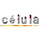 ｃéｌｕｌａ ()