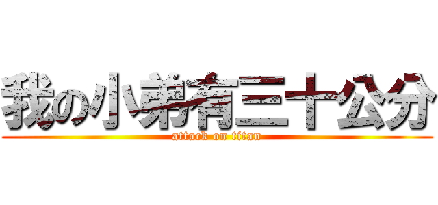 我の小弟有三十公分 (attack on titan)