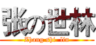 张の世林 (Zhang shi  lin)