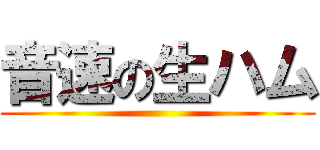 音速の生ハム ()