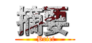 摘要  ( Brief)