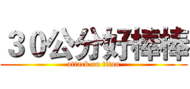 ３０公分好棒棒 (attack on titan)