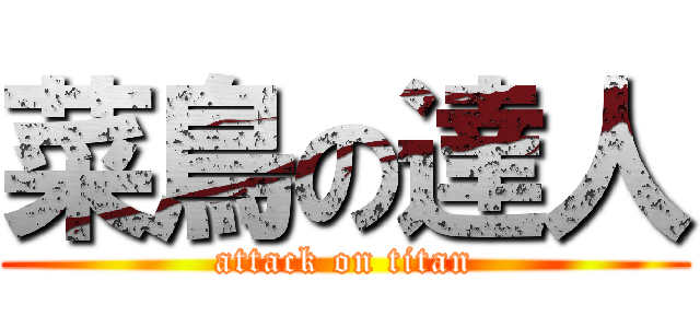 菜鳥の達人 (attack on titan)