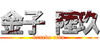 金子 陸玖 (kaneko riku)