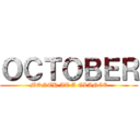 ＯＣＴＯＢＥＲ (MONTH AT A GLANCE)