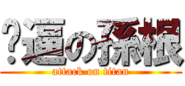 傻逼の孫根 (attack on titan)