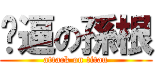 傻逼の孫根 (attack on titan)