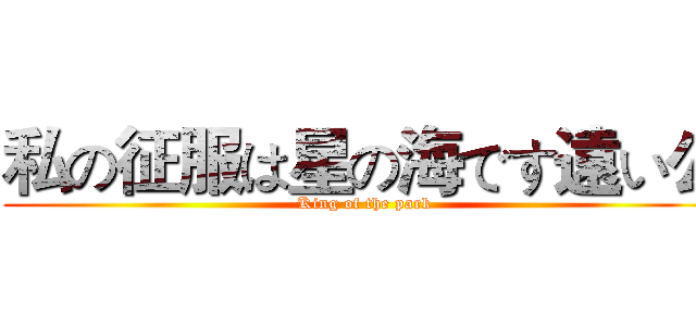 私の征服は星の海です遠い公 (King of the park)