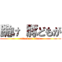 跪け 豚どもが (attack on titan)