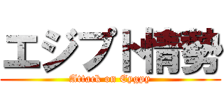 エジプト情勢 (Attack on Eygpy)