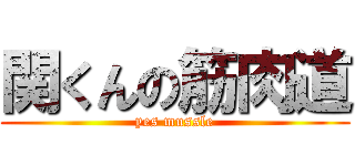 関くんの筋肉道 (yes mussle)
