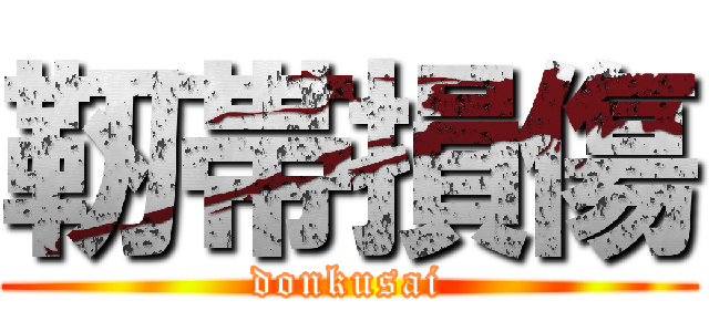 靭帯損傷 (donkusai)