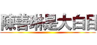 陳善琳是大白目 ()