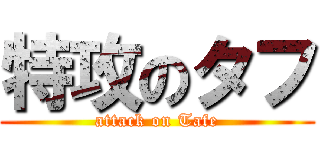 特攻のタフ (attack on Tafe)