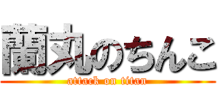 蘭丸のちんこ (attack on titan)