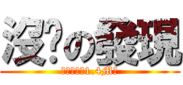 沒屌の發現 (警告他只有1.4M級)