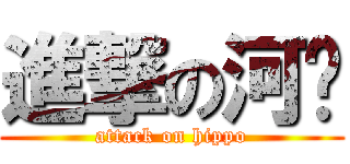 進撃の河马 (attack on hippo)