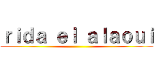 ｒｉｄａ ｅｌ ａｌａｏｕｉ ()