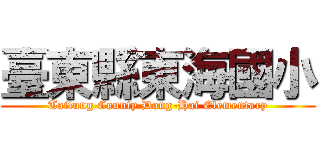 臺東縣東海國小 (Taitung County Dong-Hai Elementary)