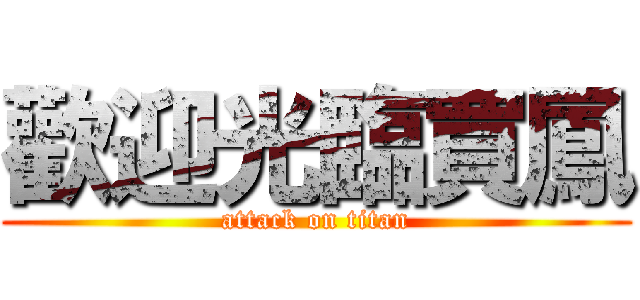 歡迎光臨買鳳 (attack on titan)