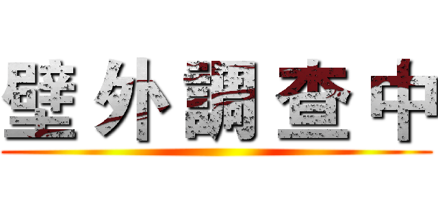 壁 外 調 查 中 ()