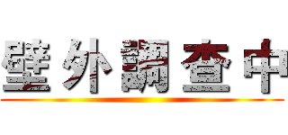 壁 外 調 查 中 ()