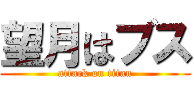 望月はブス (attack on titan)