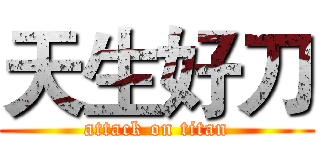 天生好刀 (attack on titan)