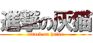 進撃の灰猫 (attack on haine)
