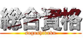 総合資格 (sogoshikaku)