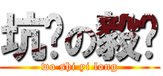 坑爹の毅龙 (wo shi yi long)