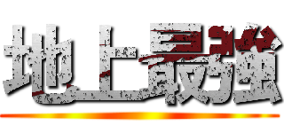 地上最強 ()