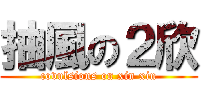 抽風の２欣 (covulsions on xin xin)