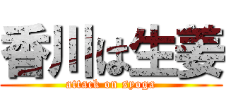 香川は生姜 (attack on syoga)