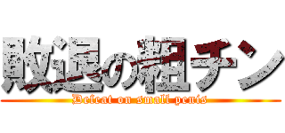 敗退の粗チン (Defeat on small penis)