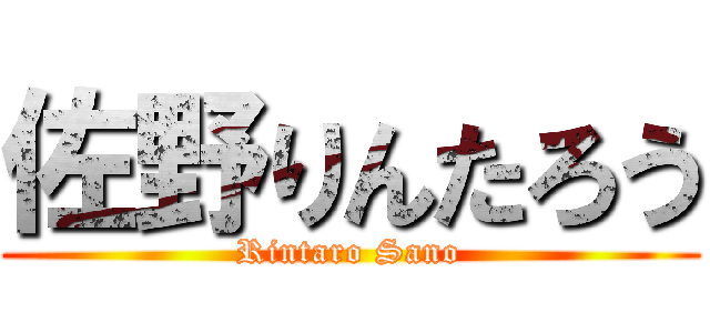 佐野りんたろう (Rintaro Sano)
