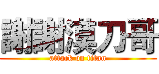 謝謝漠刀哥 (attack on titan)